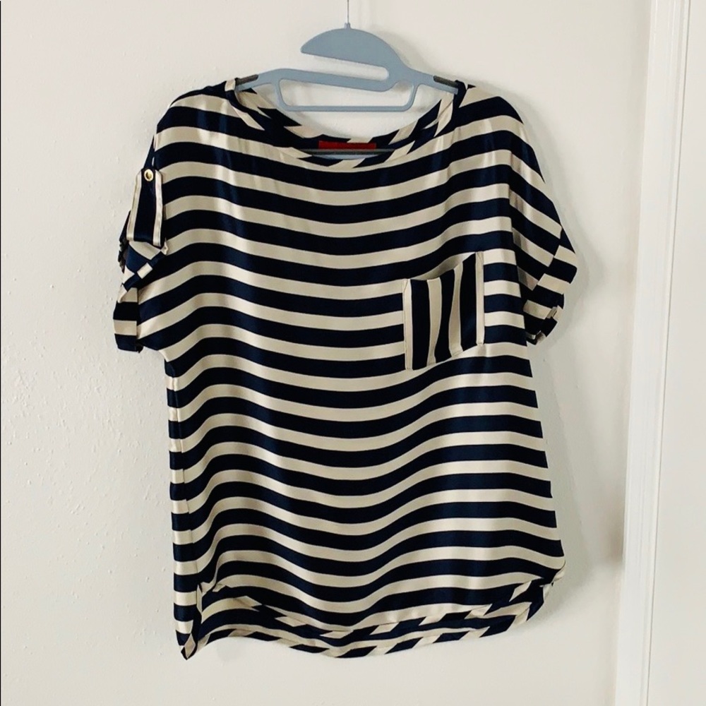 Navy Stripe blouse